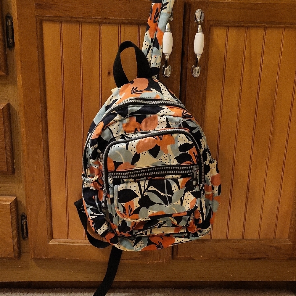Floral Patterned Backpack